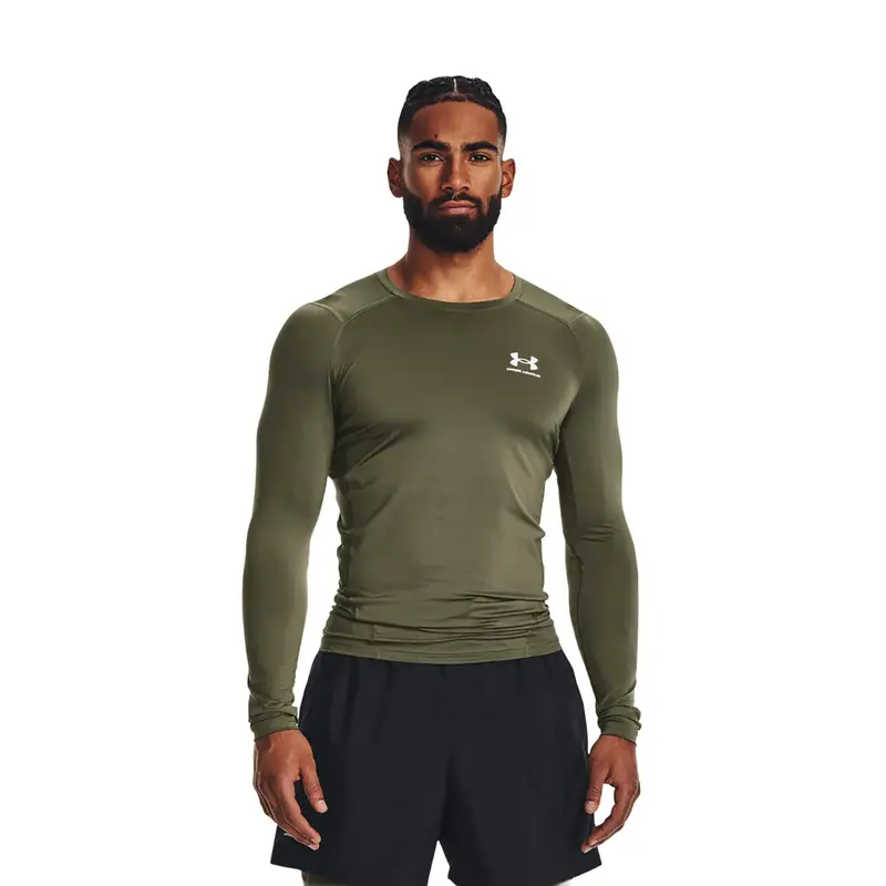 Maglia da allenamento a maniche lunghe Under Armour HG Armor Comp da uomo | Under Armour Verde