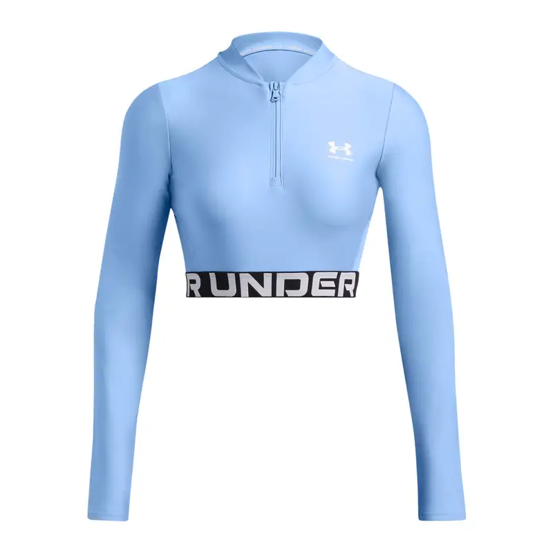 Maglia da allenamento da donna Under Armour Heat Gear Rib 1/4 Zip | Under Armour Blu