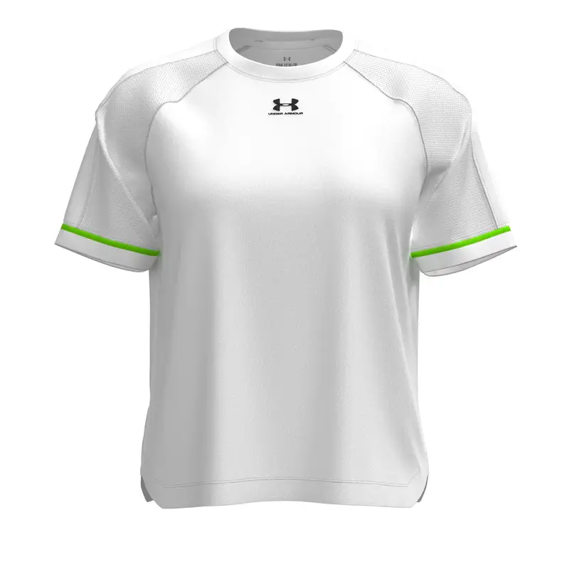 Maglia da donna Under Armour Challenger Boxy Blanc