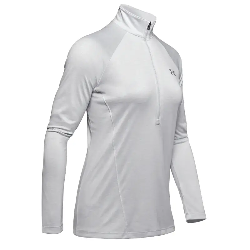 Maglia da donna Under Armour Tech™ Twist ½ Zip Gris