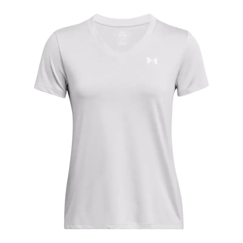 Maglia donna con scollo a V Under Armour Twist Gris