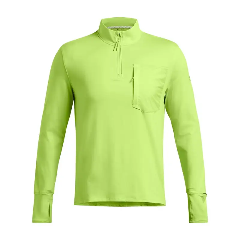 MAGLIA MANICA LUNGA MEZZA ZIP LAUNCH TRAIL Verde