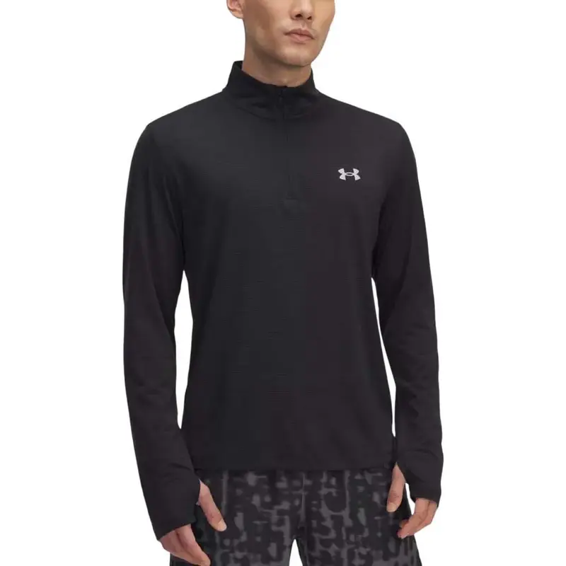 Maglia Running Launch 1 4 Zip Nero Uomo L