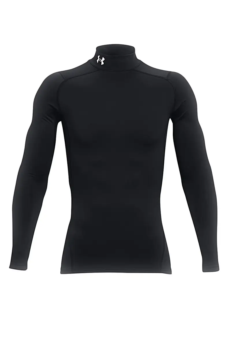 Maglia tecnica nera termica con collo alto Under Armour ColdGear Compression ARMOUR COMP MOCK [NERO]