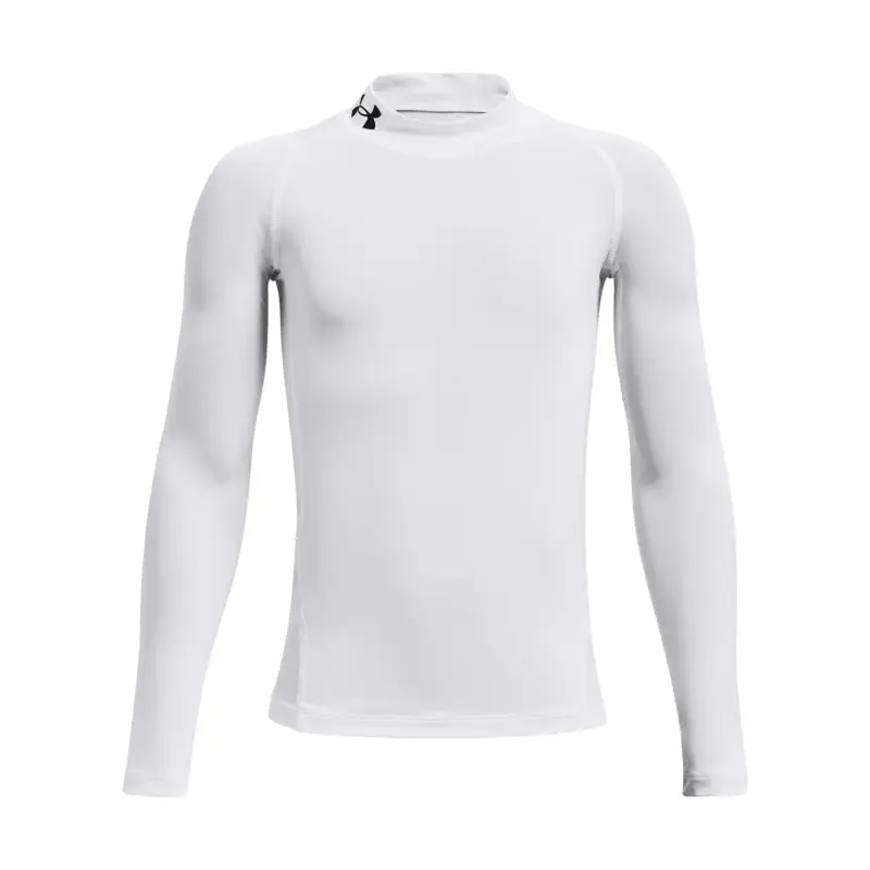 Maglia termica per bambini con colletto Under Armour HeatGear Blanc