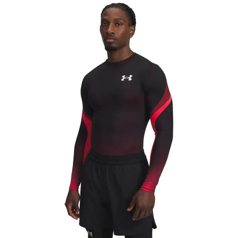 Maglia Under Armour HeatGear Sublimated Crew Rouge