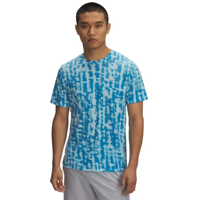 Maglia Under Armour Launch Printed Bleu
