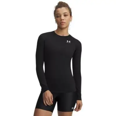 Maglietta a compressione maniche lunghe donna Under Armour HeatGear® Noir