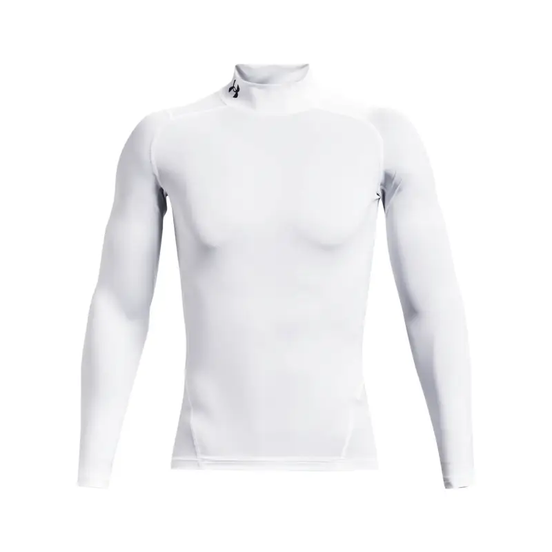 Maglietta a manica lunga con colletto rialzato Under Armour HeatGear® Blanc