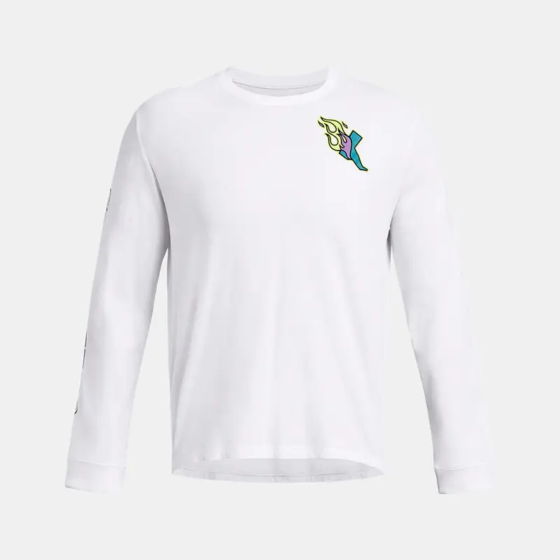 Maglietta A Maniche Lunghe Under Armour Ua Launch | Under Armour Bianco