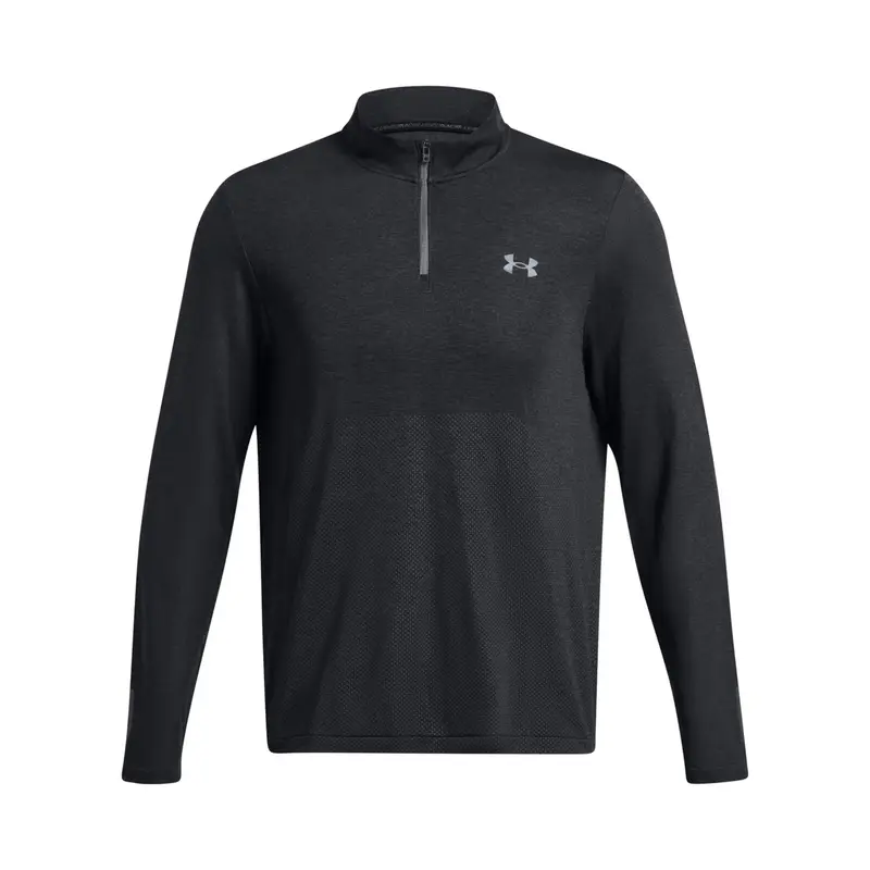 Maglietta da allenamento con 1/4 di zip Under Armour Seamless Stride Noir