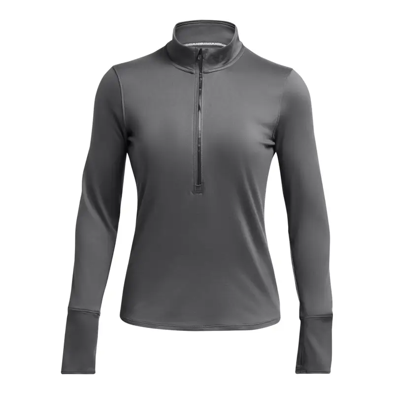 Maglietta da allenamento da donna con 1/2 zip Under Armour Qualifier Run Noir