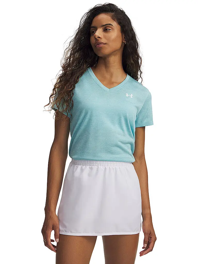 Maglietta da allenamento da donna UA Tech™ Twist azzurro | XS