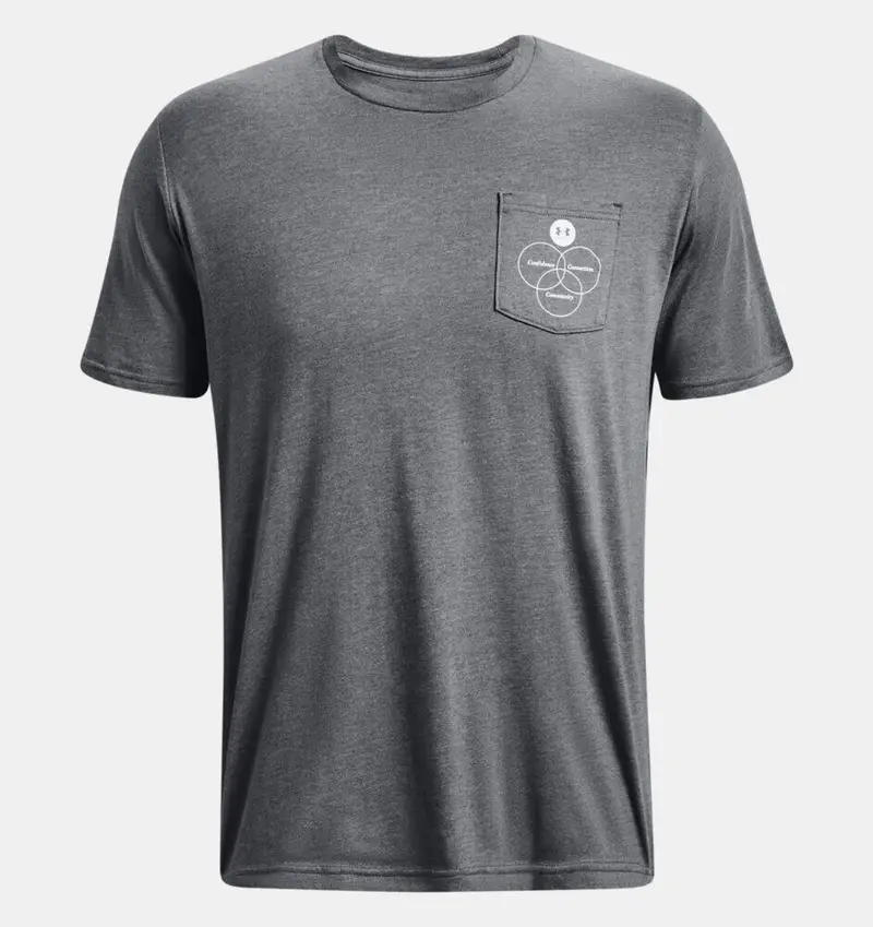 Maglietta Grigia Under Armour Left Chest | Under Armour Grigio