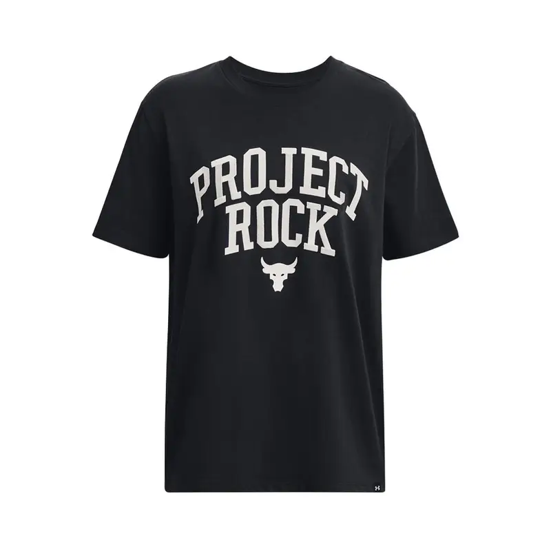 Maglietta Palestra The Rock Nero Donna S