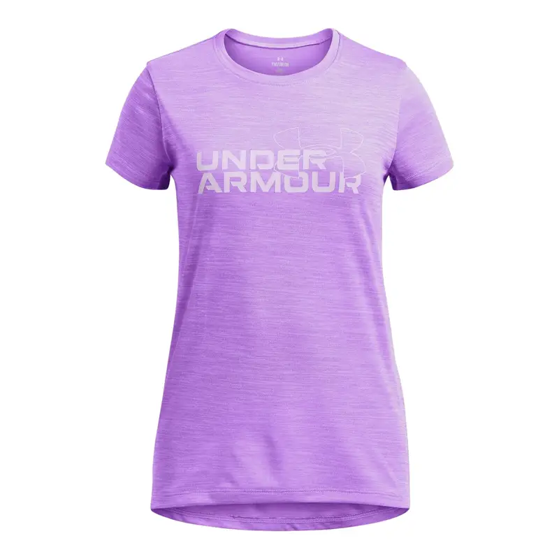 Maglietta ragazza Under Armour Tech™ Twist Wordmark Violet