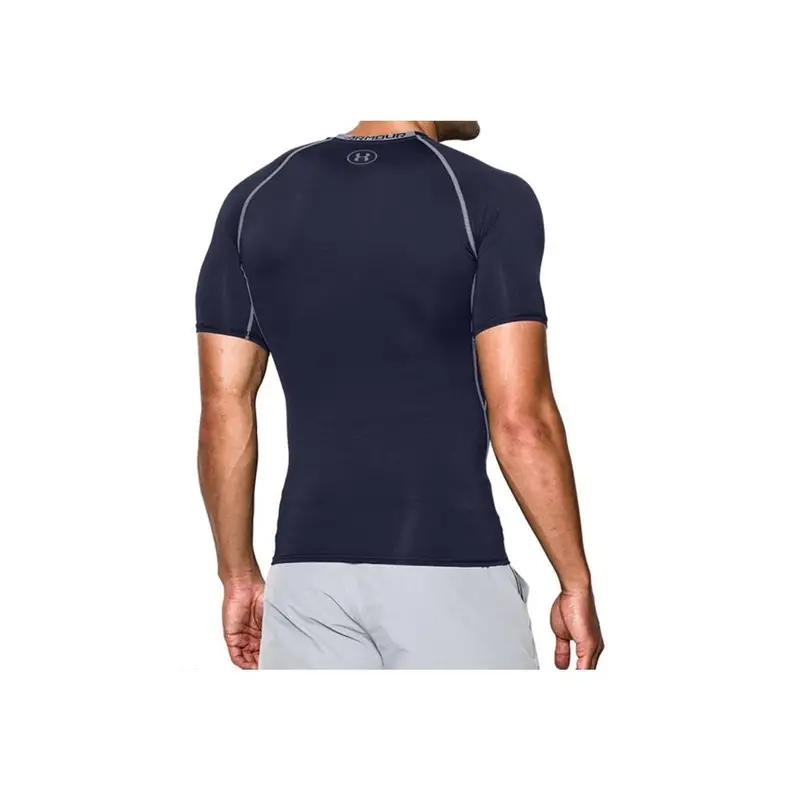 Maglietta Sportiva Traspirante da Allenamento a Maniche Corte Uomo tops Blu Navy 1257468-410 M miniatura 3