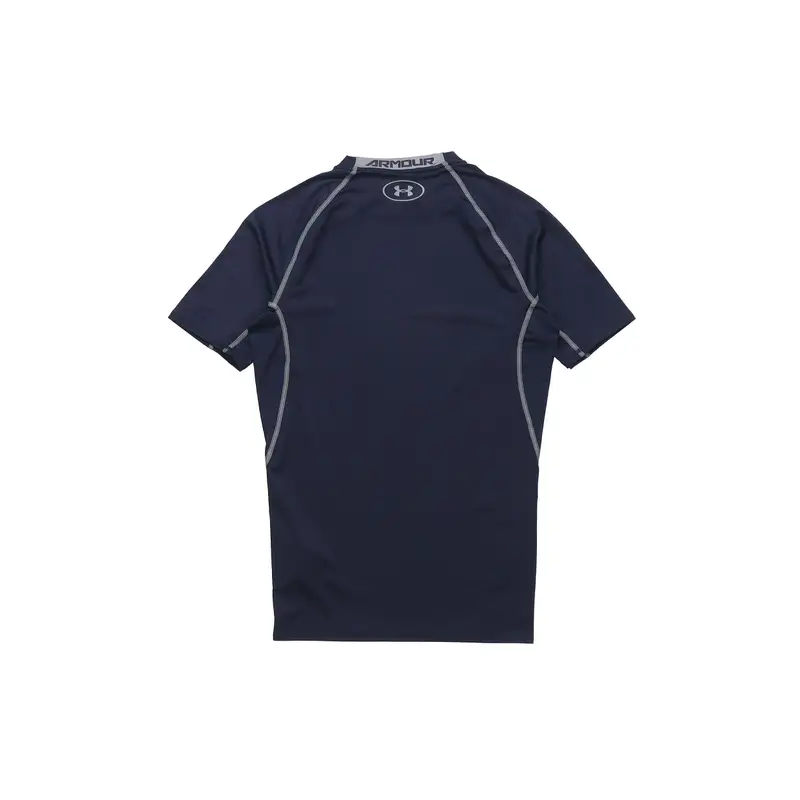 Maglietta Sportiva Traspirante da Allenamento a Maniche Corte Uomo tops Blu Navy 1257468-410 M miniatura 4