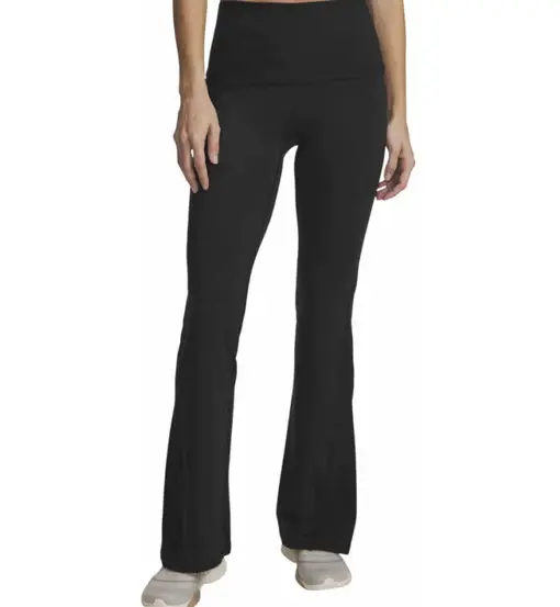 Meridian Foldover Rib W - leggings fitness - donna Black