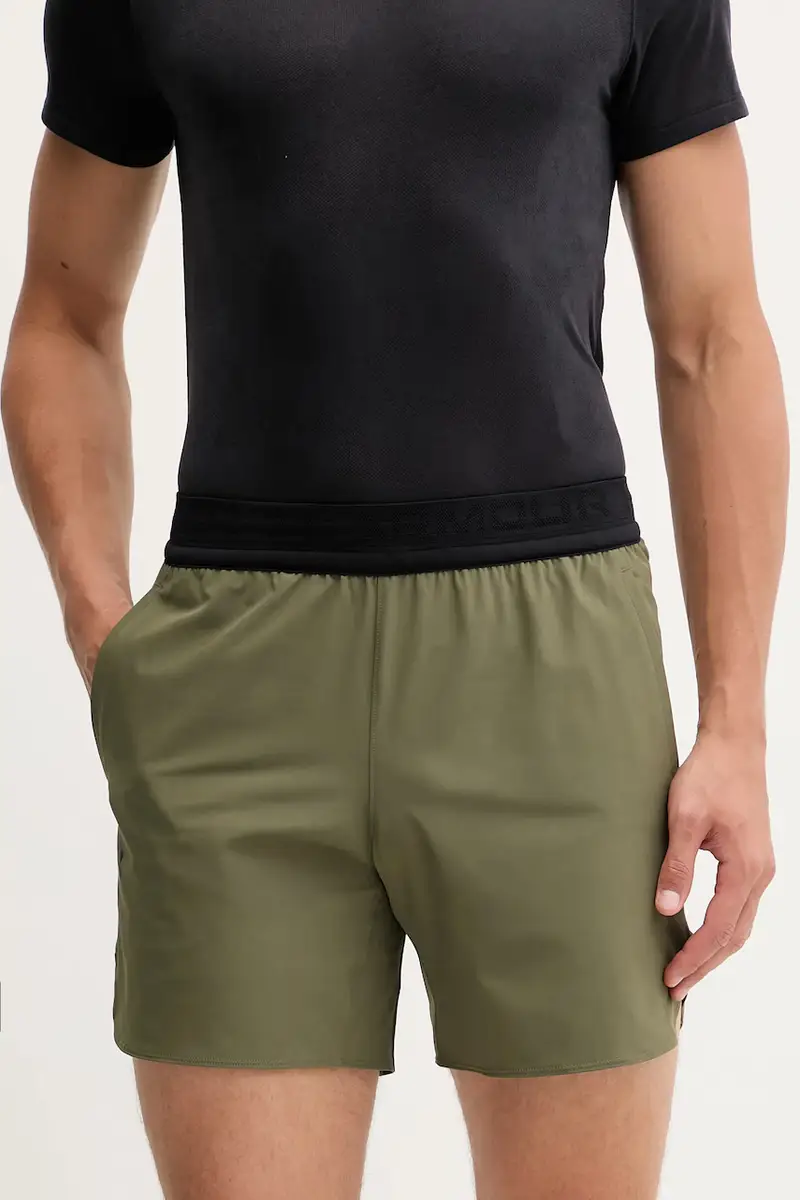 pantaloncini da allenamento Peak colore beige 1376782 Verde