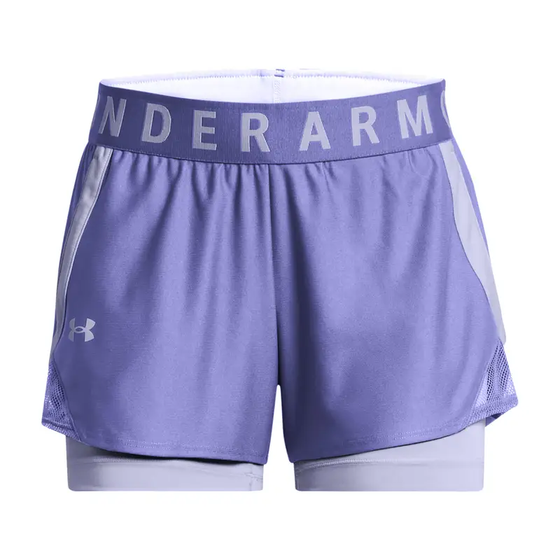Pantaloncini da allenamento Under Armour Play Up 2 in 1 da donna | Under Armour Viola iris