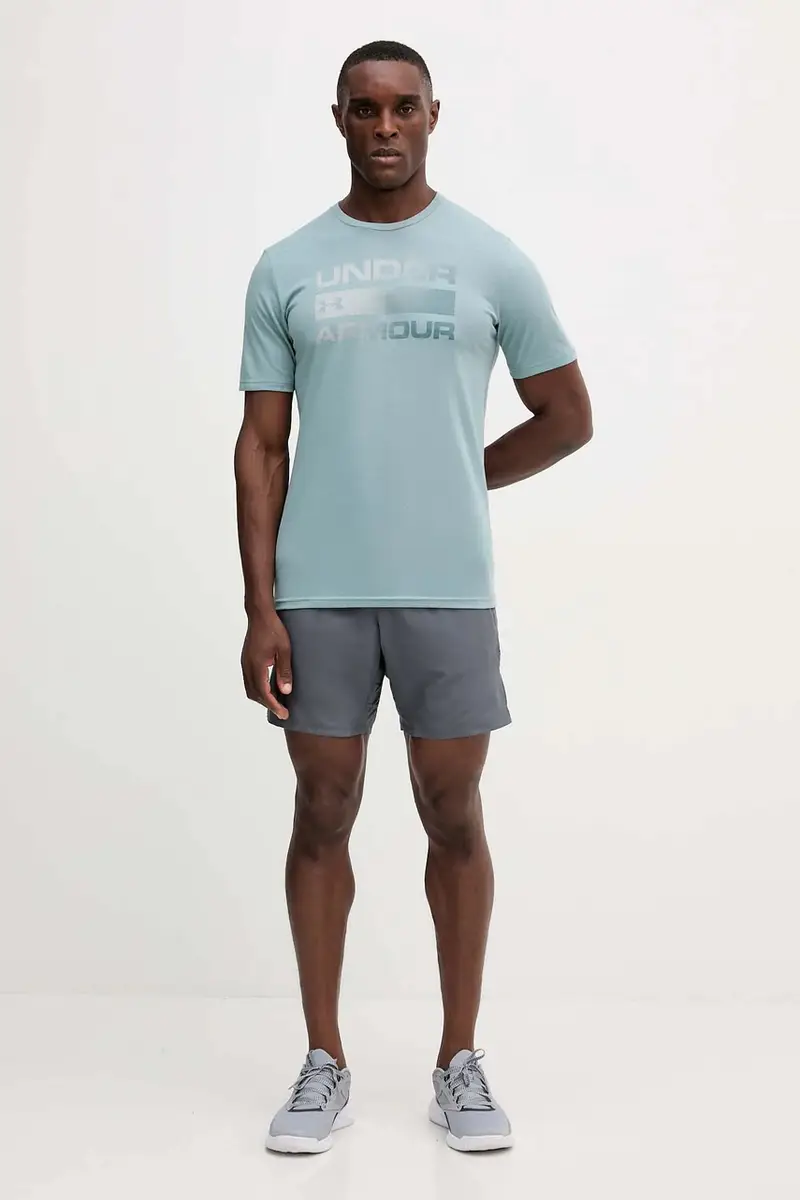 pantaloncini da allenamento uomo colore grigio 1376831 miniatura 2