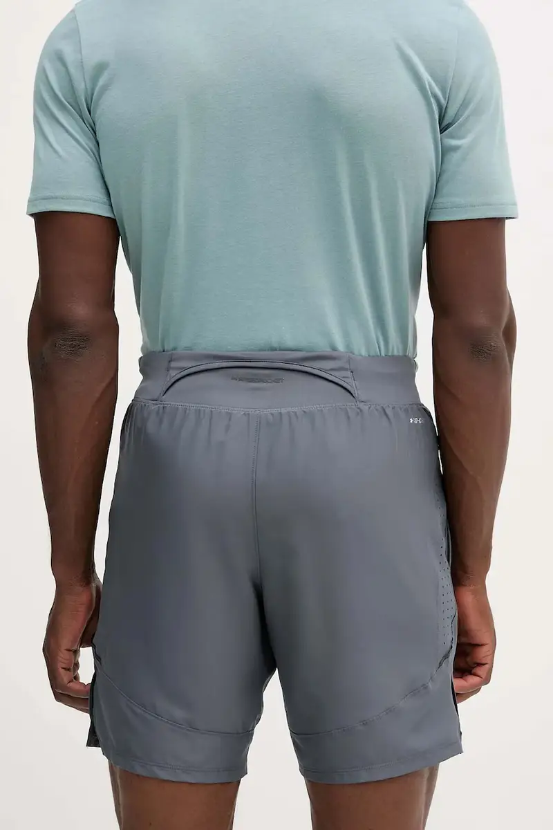 pantaloncini da allenamento uomo colore grigio 1376831 miniatura 3