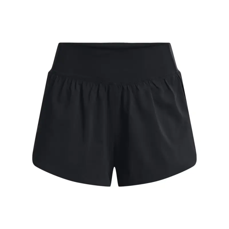 Pantaloncini da donna in tessuto 2 in 1 Under Armour Flex Noir