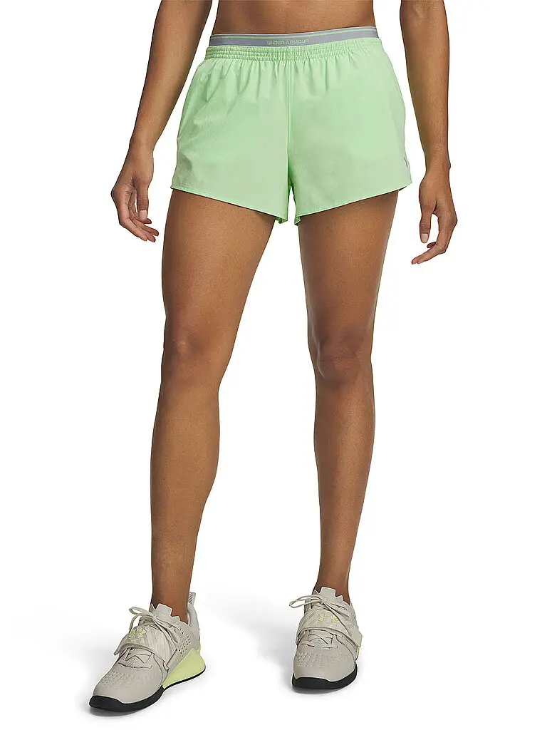 Pantaloncini da fitness da donna UA Vanish in tessuto verde | XS