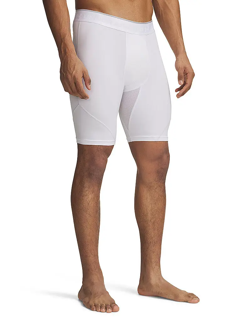 Pantaloncini da fitness HeatGear® Elite da uomo bianco | S