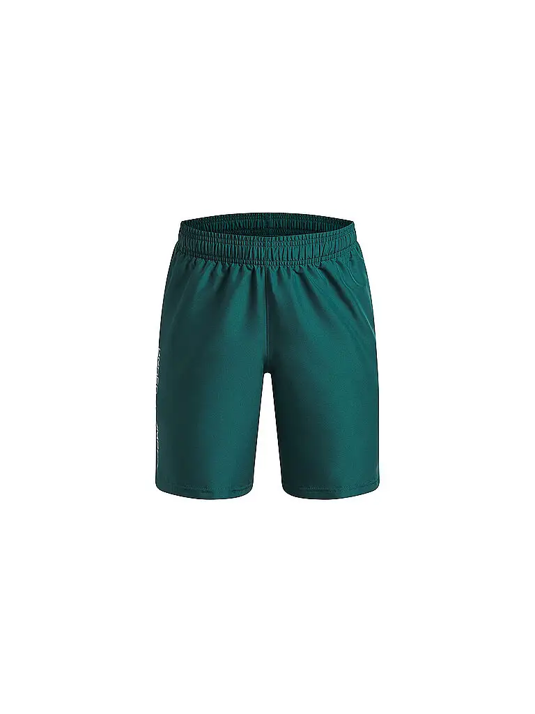 Pantaloncini fitness da bambino UA Woven Wdmk verde scuro | 116-128