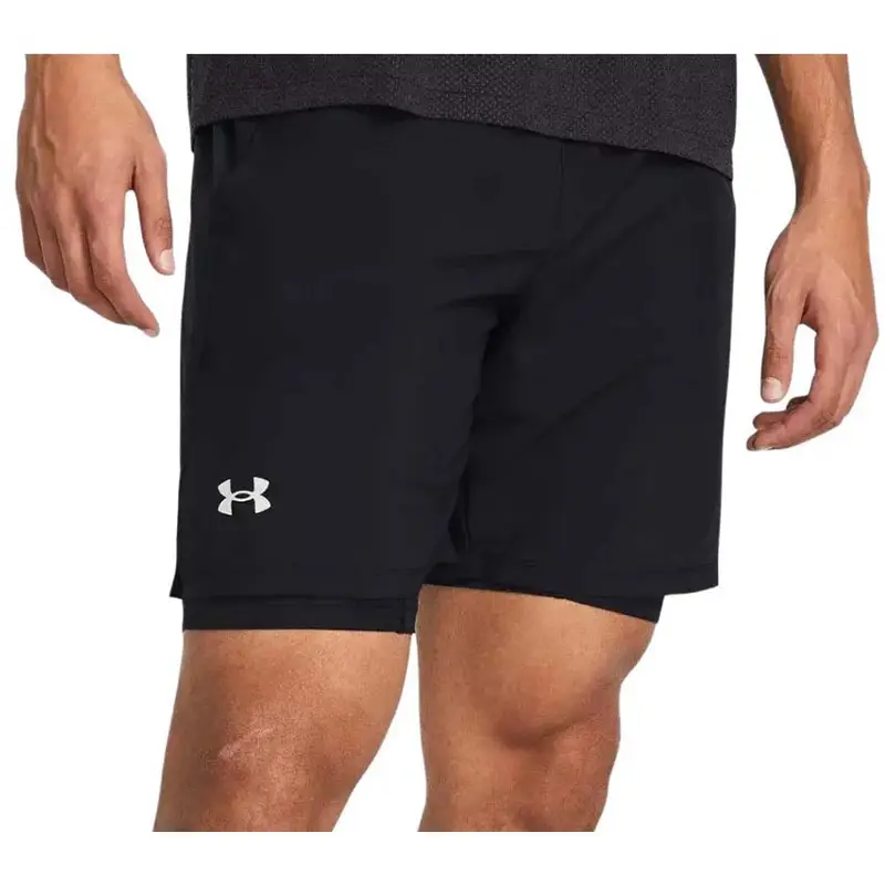 Pantaloncini Running Launch 7" 2In1 Nero Uomo L