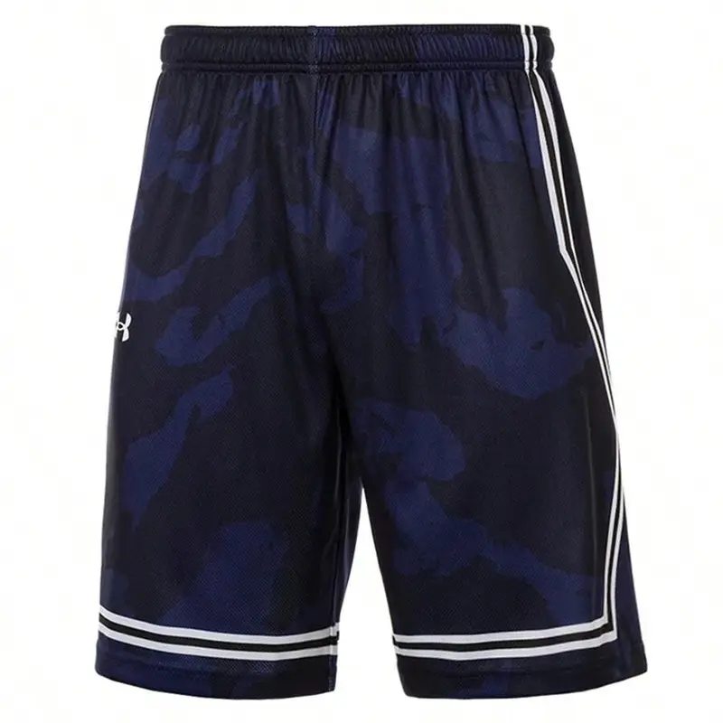 Pantaloncini sportivi da uomo Under Armour a cinque punti, a vita media, vestibilità ampia, leggeri, blu scuro 24500210-409 XL miniatura 3