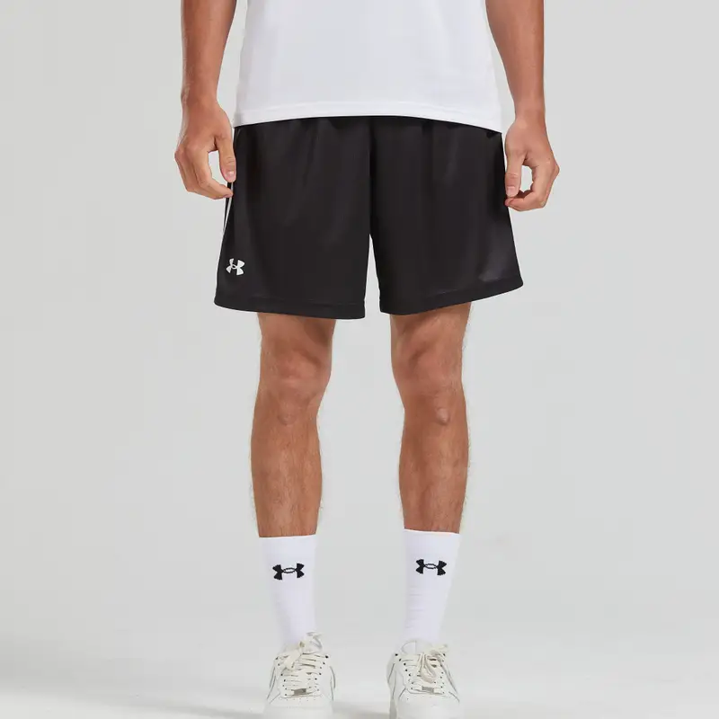 Pantaloncini sportivi in maglia traspiranti ad asciugatura rapida Under Armour Unisex Neri 23500203-001 L miniatura 5