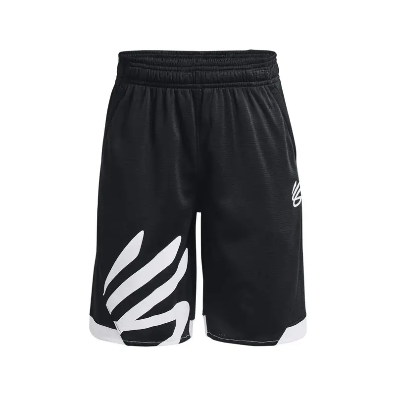 Pantaloncini Sportivi per Bambini Curry Splash | Under Armour Nero