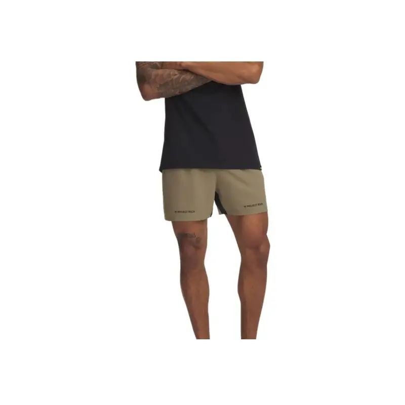 Pantaloncini sportivi versatili da uomo Under Armour Project Rock Johnson Ultimate Comodi Classici alla moda Grigio Quarzo 1384217-251 S miniatura 2