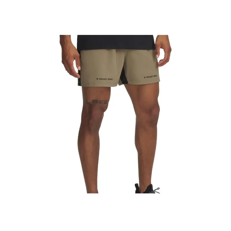 Pantaloncini sportivi versatili da uomo Under Armour Project Rock Johnson Ultimate Comodi Classici alla moda Grigio Quarzo 1384217-251 S miniatura 5