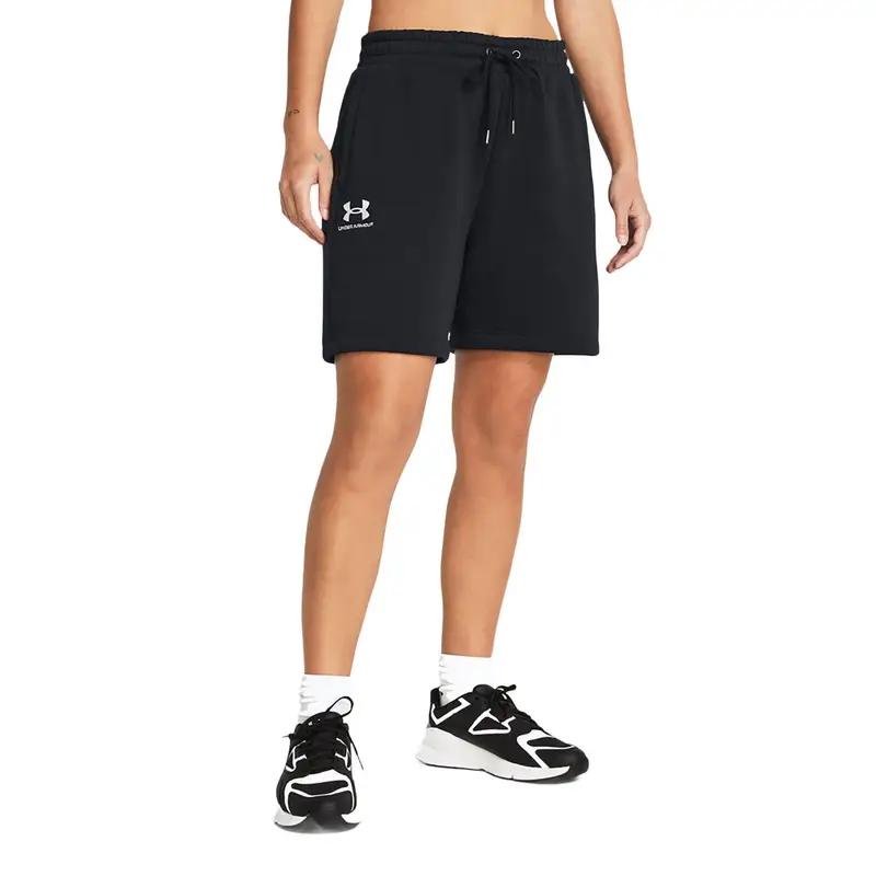 Pantaloncini Under Armour Essl Flc Relax BF da donna | Under Armour Nero