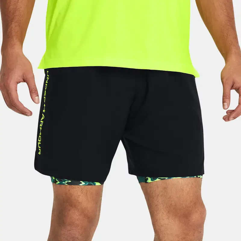 Pantaloncini Under Armour Woven Wordmark Nero Uomo | Under Armour