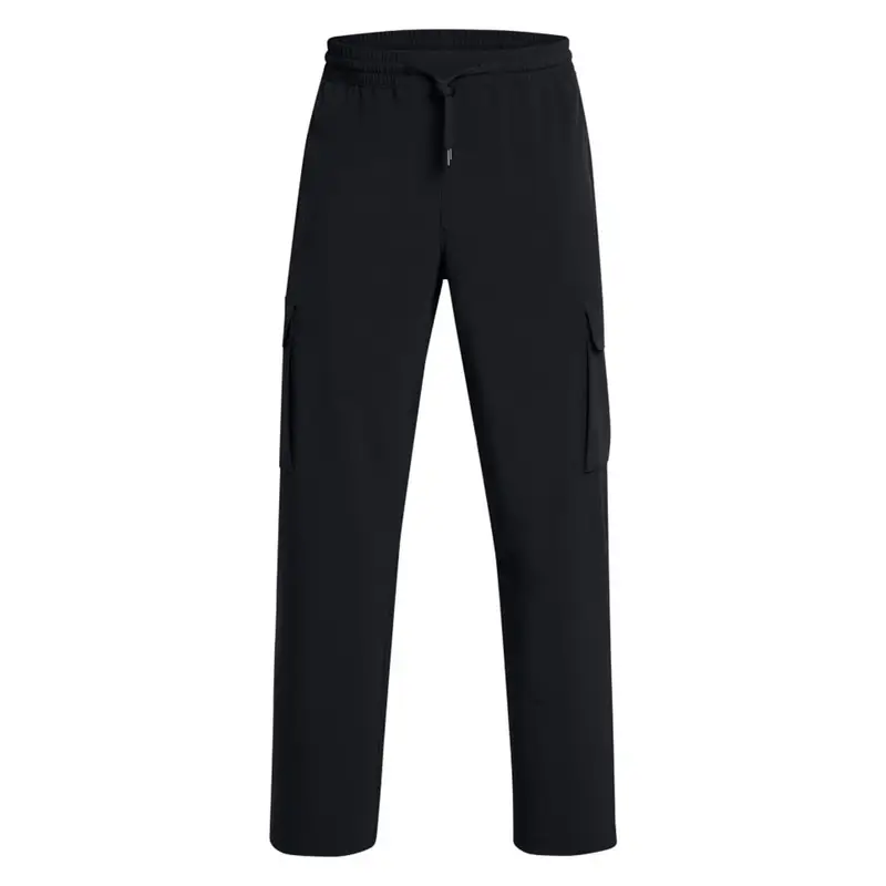 Pantaloni Con Polsino Woven Cargo Nero Uomo S