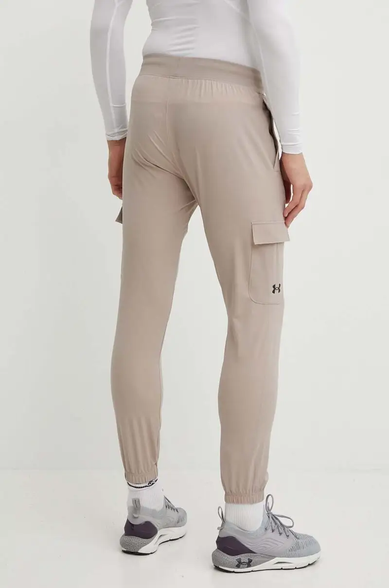 pantaloni da allenamento colore beige miniatura 3