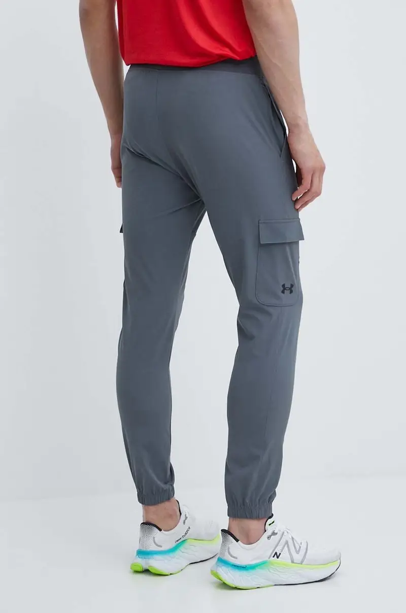 pantaloni da allenamento colore grigio miniatura 3