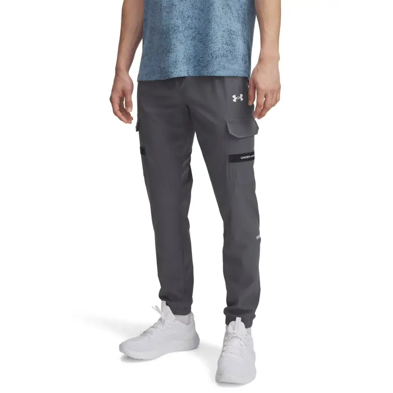 Pantaloni da jogging con tasche cargo Under Armour Tech Utility Woven Gris