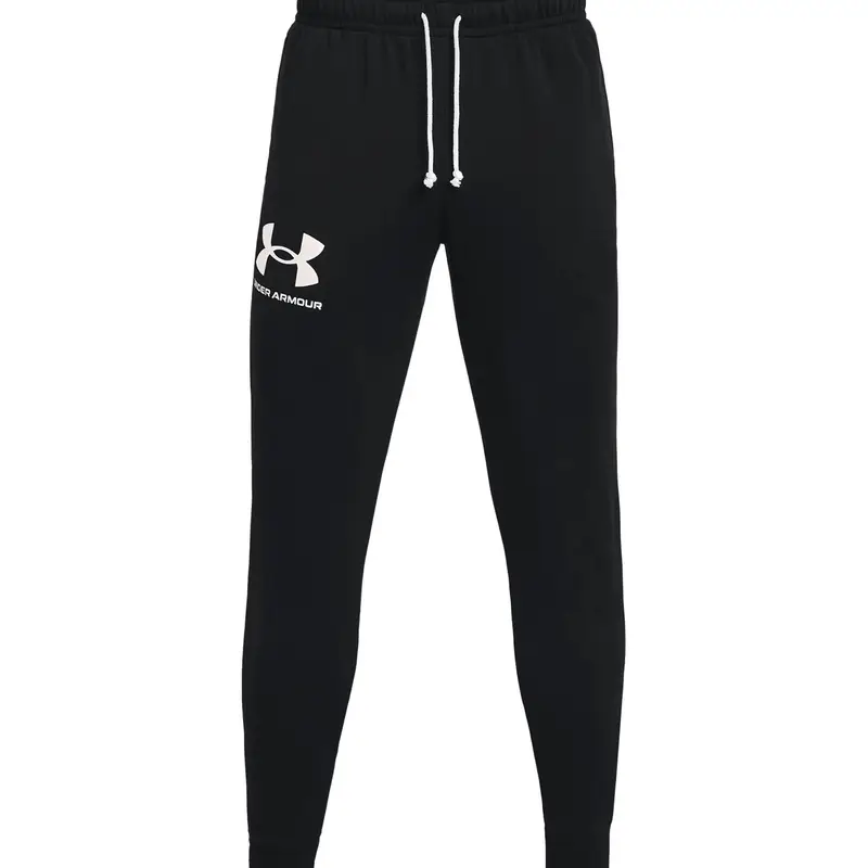 Pantaloni della tuta da uomo Under Armour Ua Rival Terry Jogger 001 | Under Armour Nero