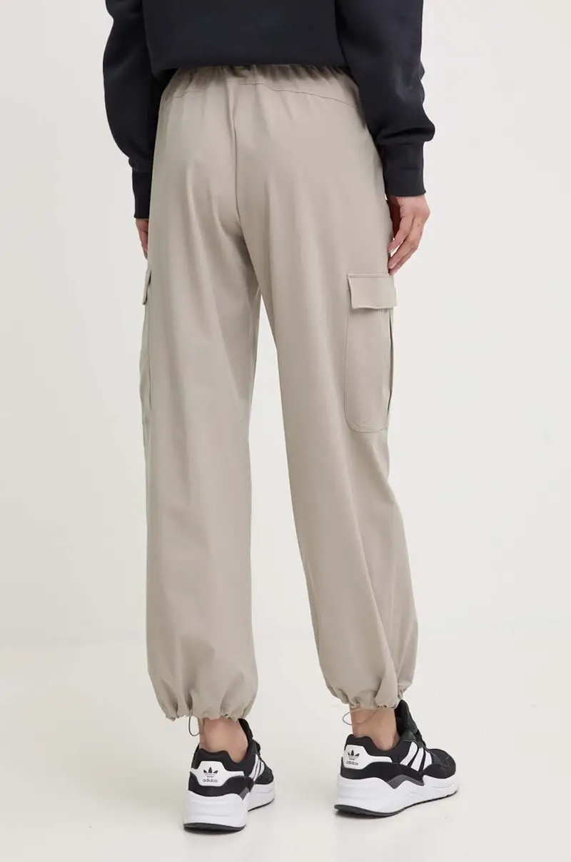 pantaloni donna colore beige miniatura 3