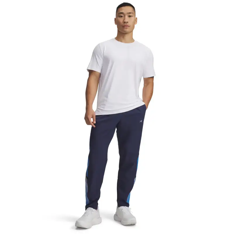 Pantaloni fitness da ginnastica Under Armour Velociti Storm Bleu