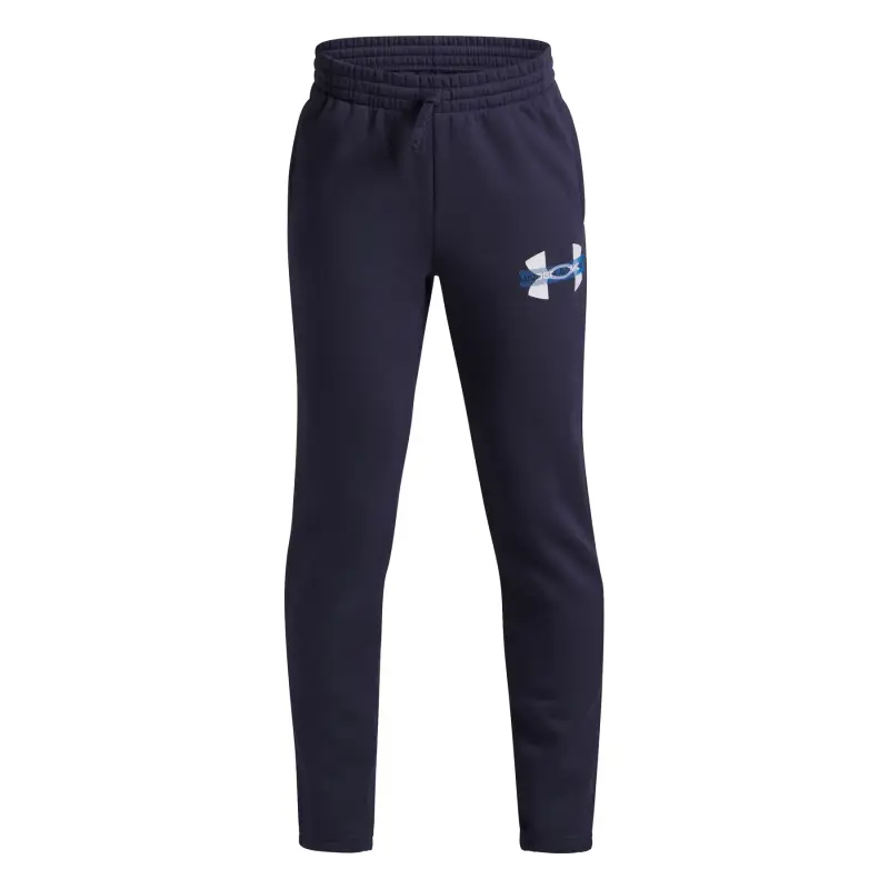 Pantaloni fitness da Tuta per bambini Under Armour Rival Colorblock Graphic Bleu