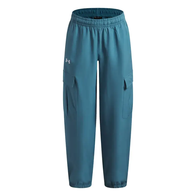 Pantaloni fitness della Tuta per bambina Under Armour Rival Bleu
