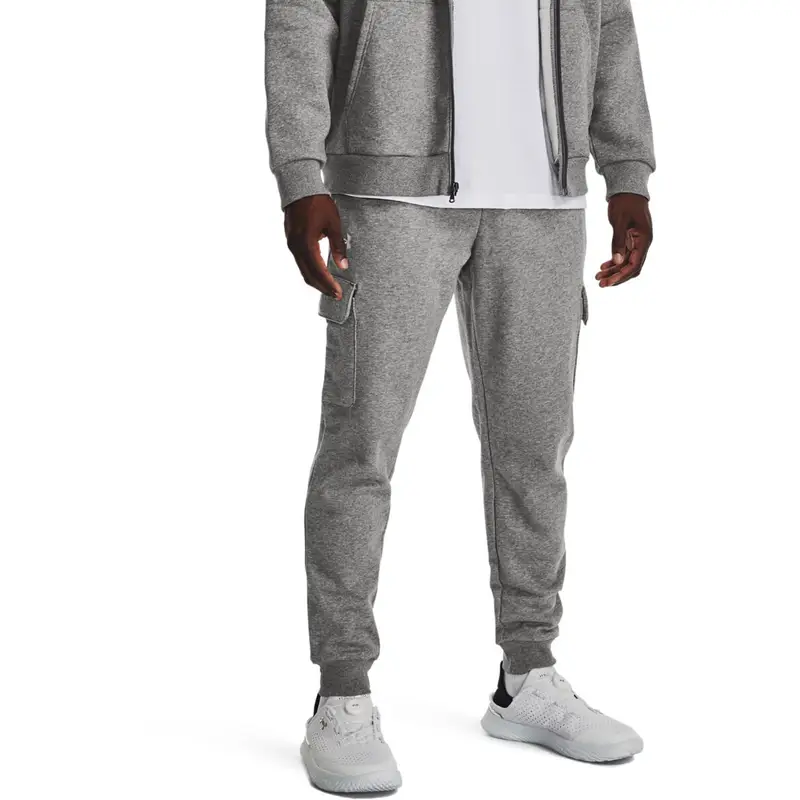 Pantaloni Under Armour Rival Fleece Cargo. Grigio. Uomini | Under Armour