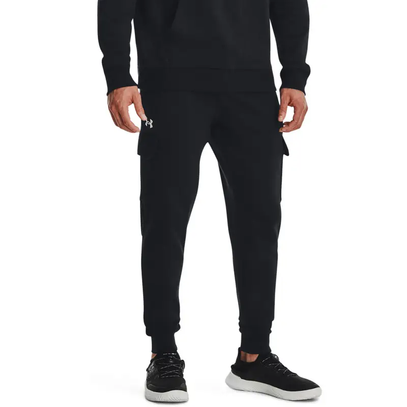 Pantaloni Under Armour Rival Fleece Cargo. Nero. Uomini | Under Armour